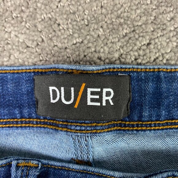 DU/ER Duer Jeans Men's 36 x 32 Fit 35 x 28.5 Blue L2X Relaxed Taper Stretch N2X - Picture 6 of 15